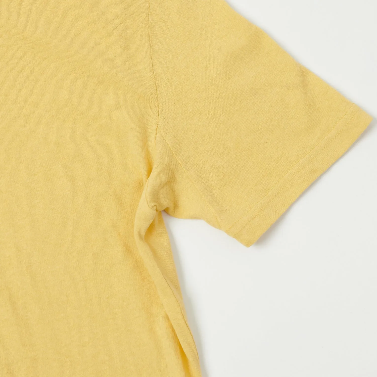 Merz b. Schwanen 'Good Basics' Vintage Wash T-Shirt - Sunshine sold by Son of a Stag product image thumbnail 4