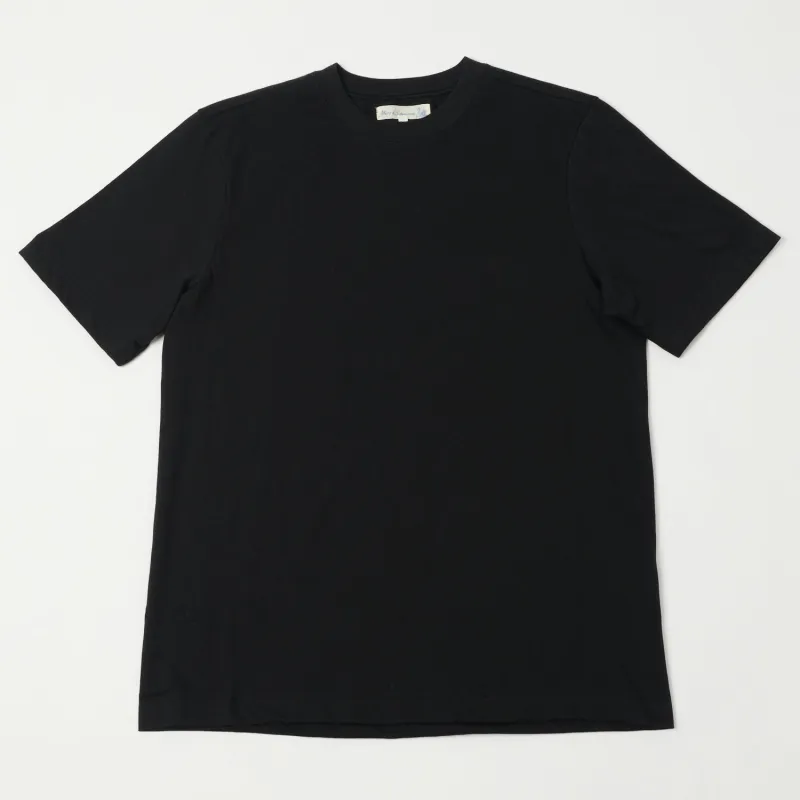 Merz b. Schwanen 1940s Relaxed Lightweight T-Shirt - Deep Black sold by Son of a Stag