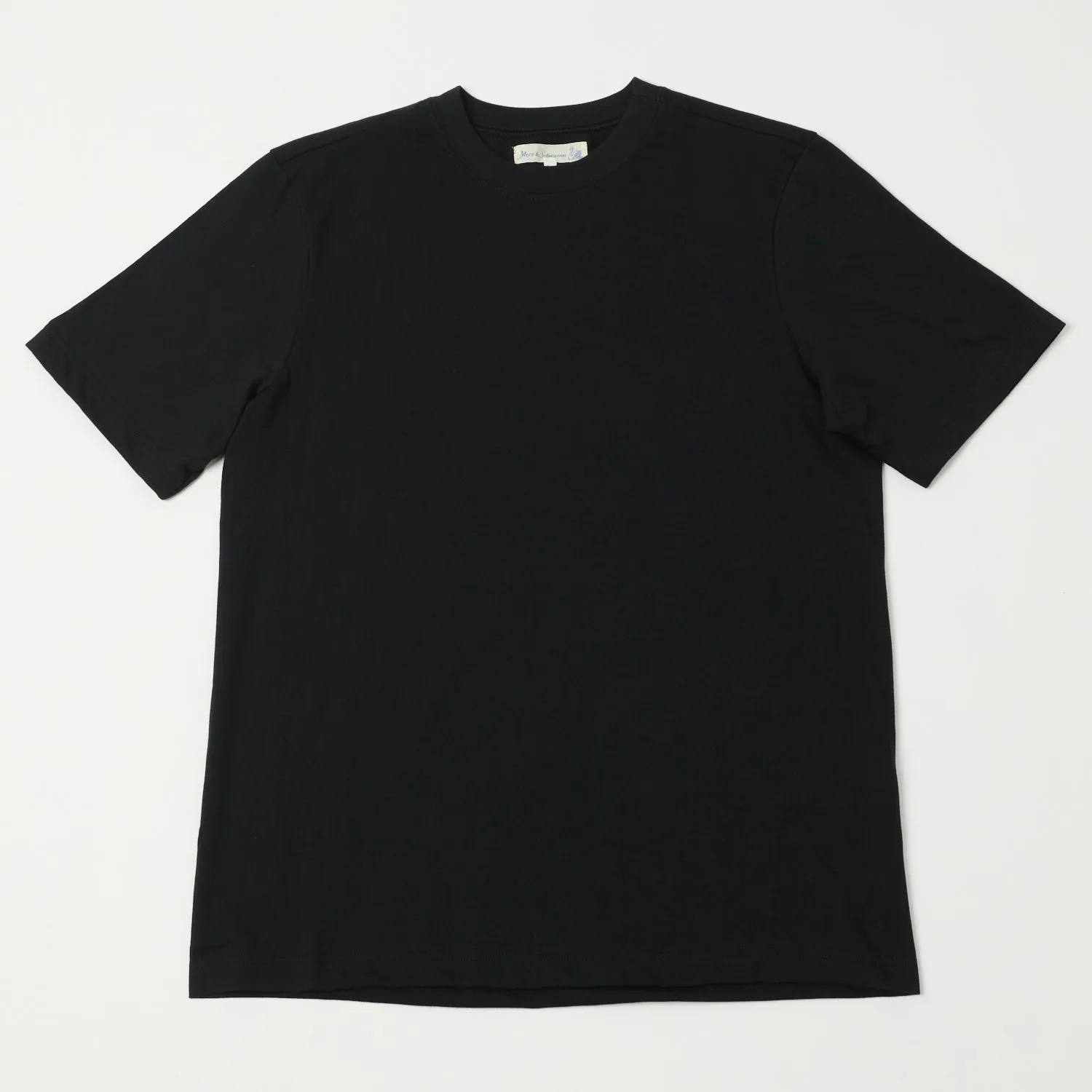 Merz b. Schwanen 1940s Relaxed Lightweight T-Shirt - Deep Black sold by Son of a Stag