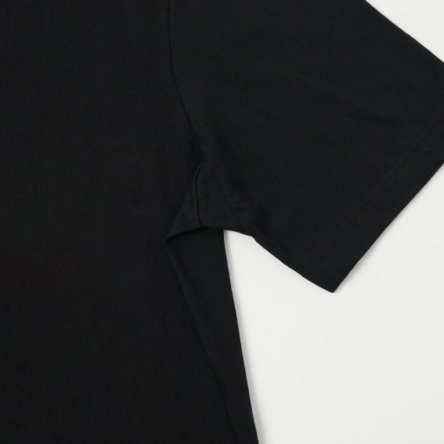 Merz b. Schwanen 1940s Relaxed Lightweight T-Shirt - Deep Black sold by Son of a Stag product image thumbnail 3