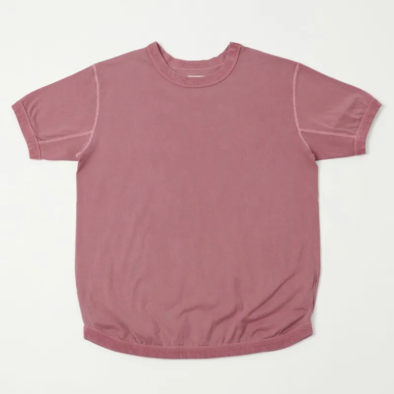 FULLCOUNT 5222 Flat Seam Heavyweight T-Shirt - Burgundy sold by Son of a Stag