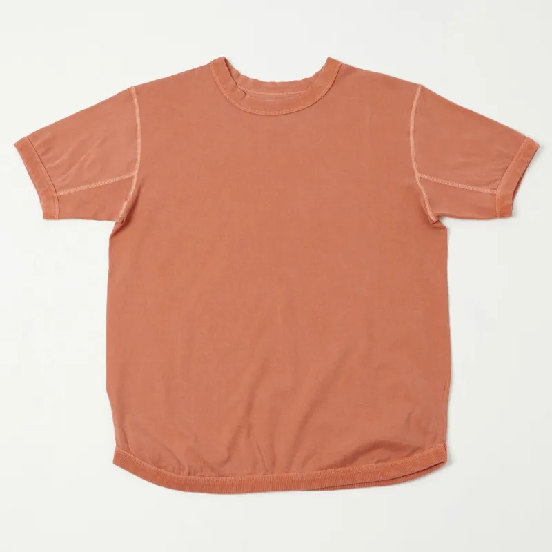 FULLCOUNT 5222 Flat Seam Heavyweight T-Shirt - Brown sold by Son of a Stag