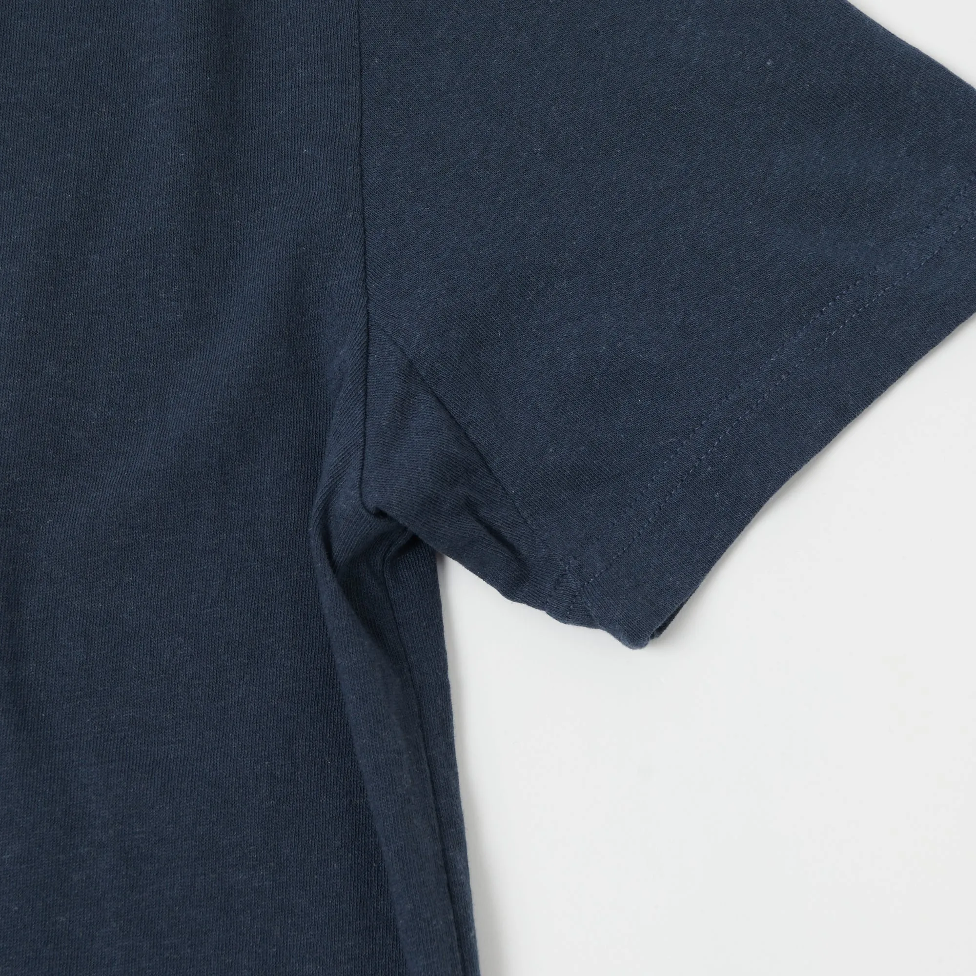 Merz b. Schwanen 'Good Basics' Vintage Wash T-Shirt - Denim Blue sold by Son of a Stag product image thumbnail 4