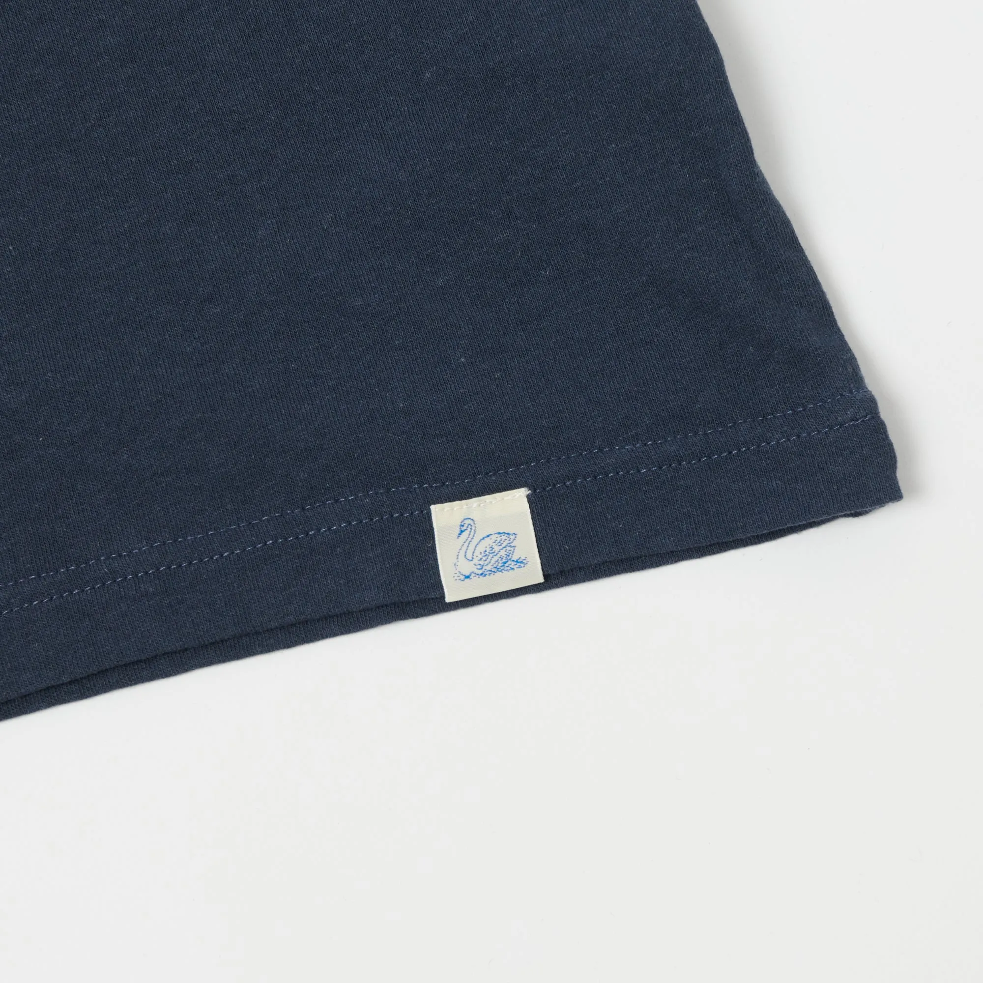 Merz b. Schwanen 'Good Basics' Vintage Wash T-Shirt - Denim Blue sold by Son of a Stag product image thumbnail 5