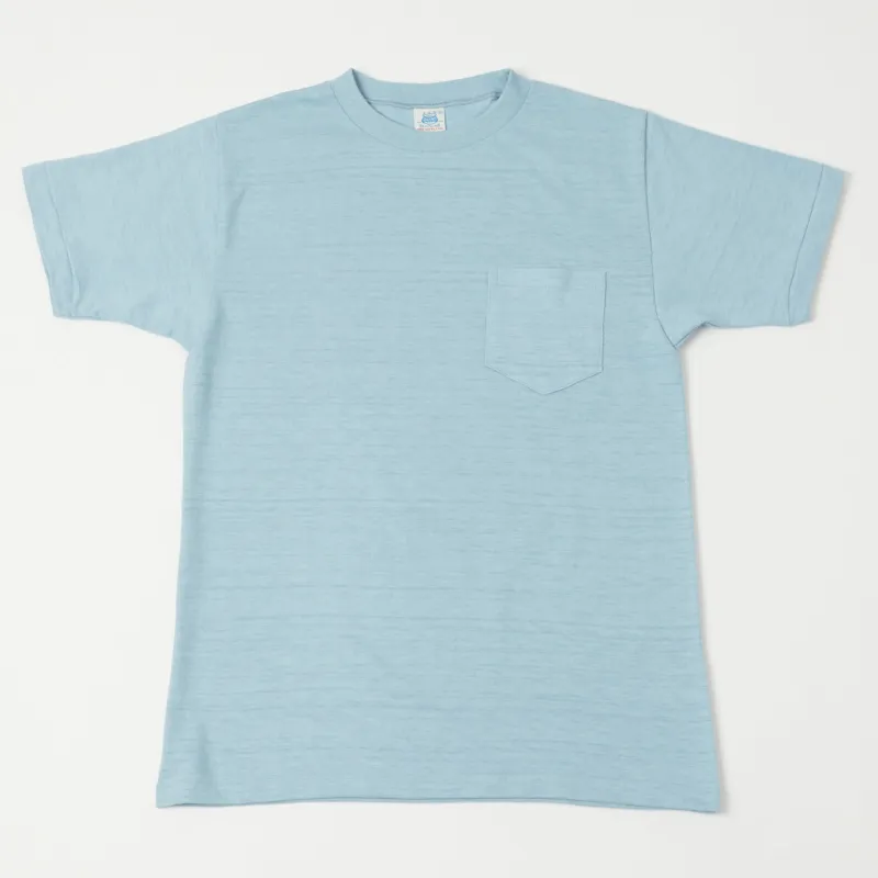 John Gluckow Lot. JG-CS07 'Keeper' Pocket T-Shirt - Sax Blue sold by Son of a Stag