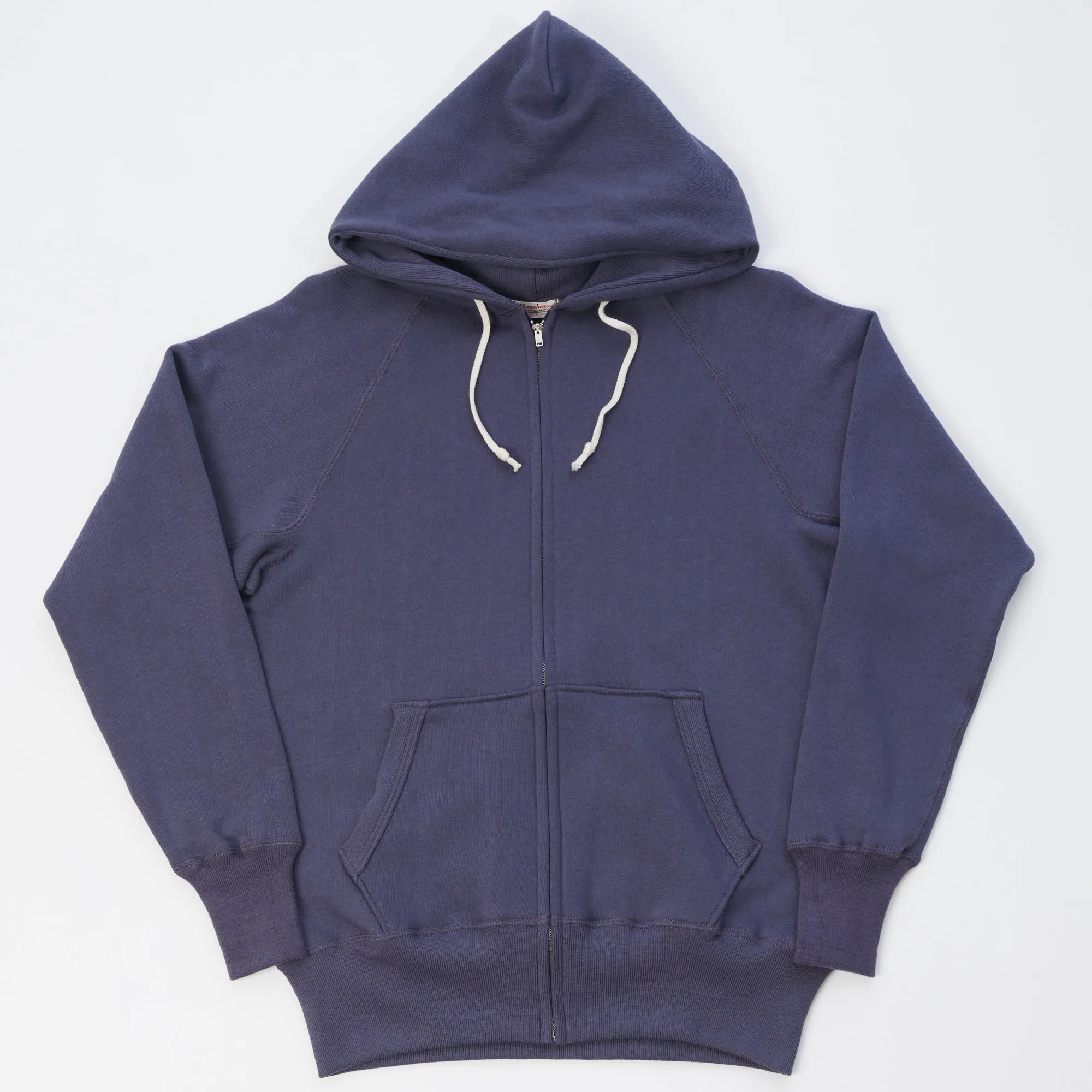 Warehouse & Co 451 Raglan Sleeve Full Zip Hoodie - Eggplant sold by Son of a Stag