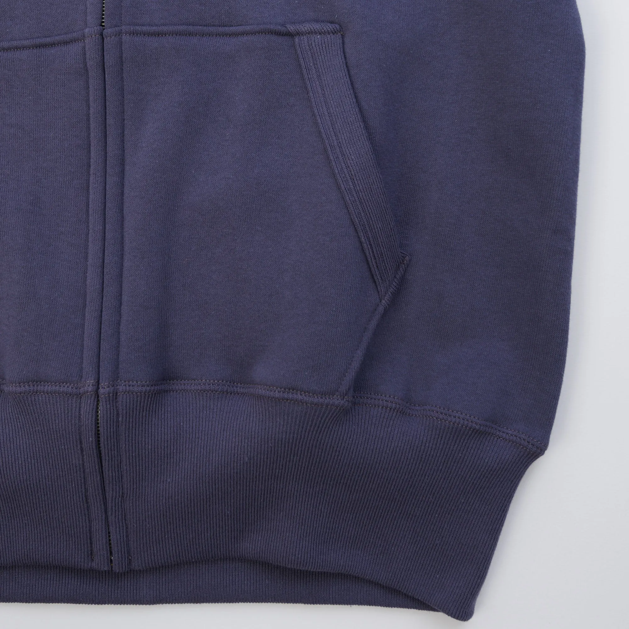 Warehouse & Co 451 Raglan Sleeve Full Zip Hoodie - Eggplant sold by Son of a Stag product image thumbnail 4