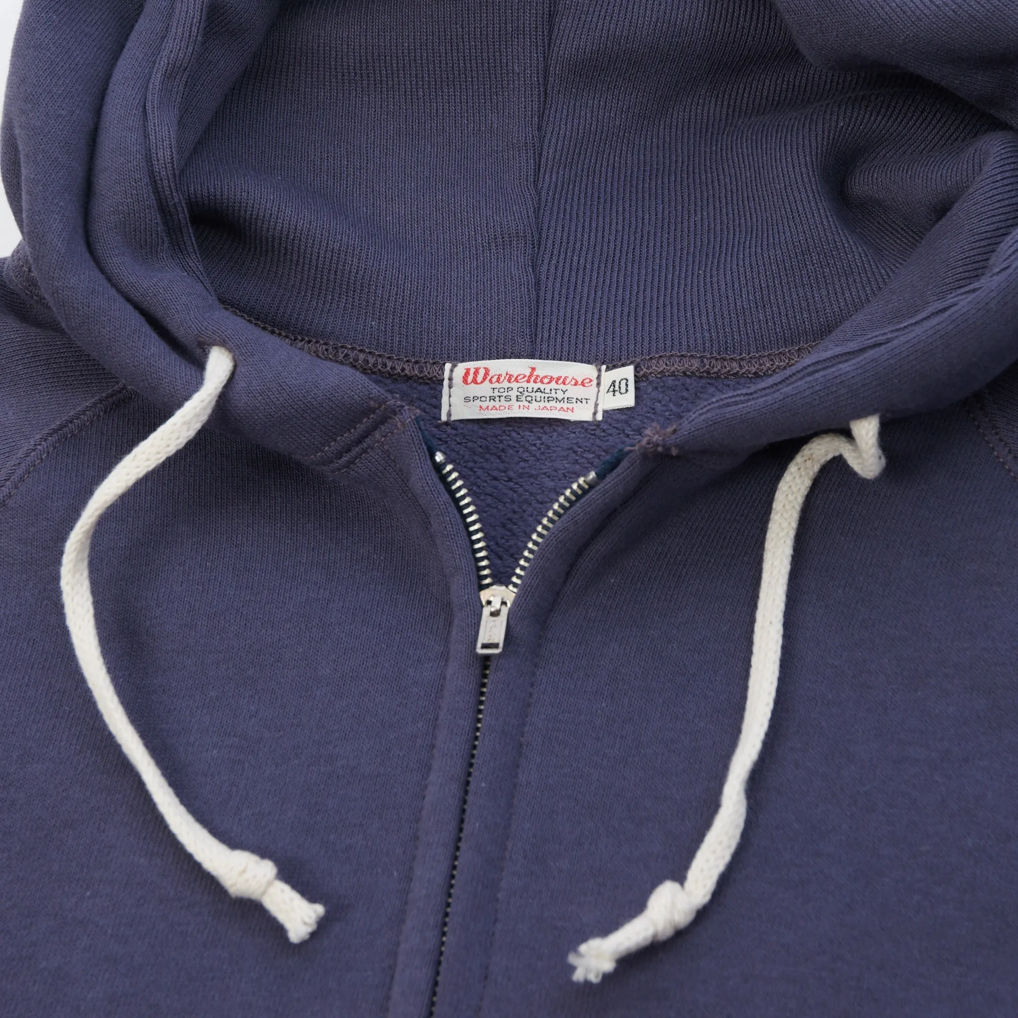 Warehouse & Co 451 Raglan Sleeve Full Zip Hoodie - Eggplant sold by Son of a Stag product image thumbnail 2