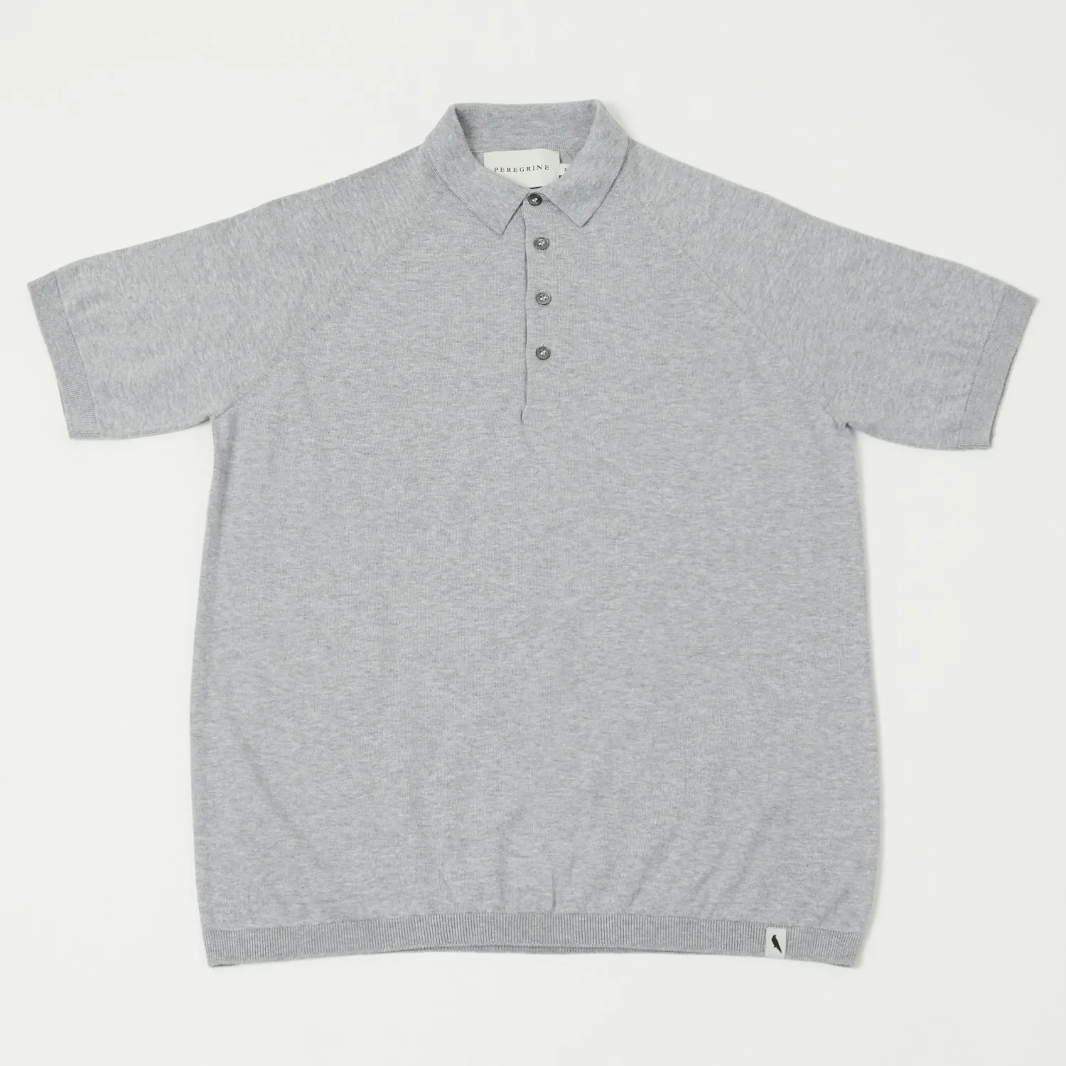 Peregrine Jones Polo Shirt - Light Grey sold by Son of a Stag