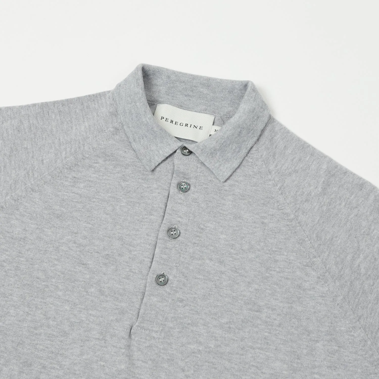 Peregrine Jones Polo Shirt - Light Grey sold by Son of a Stag product image thumbnail 3