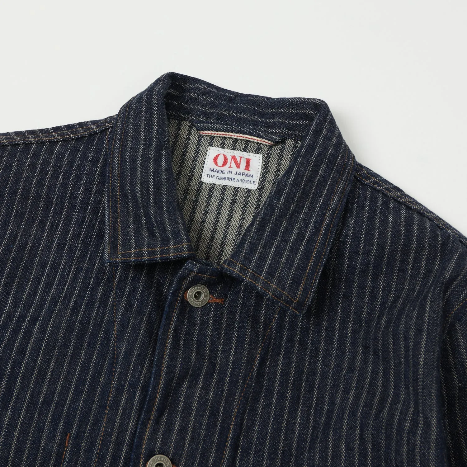 ONI Denim 03101-HJS 12oz Drop Needle Coverall Jacket - One Wash sold by Son of a Stag product image thumbnail 3