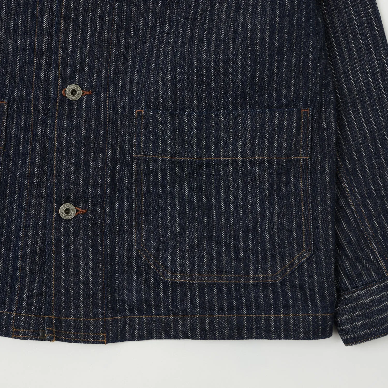 ONI Denim 03101-HJS 12oz Drop Needle Coverall Jacket - One Wash sold by Son of a Stag product image thumbnail 4