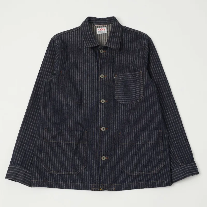 ONI Denim 03101-HJS 12oz Drop Needle Coverall Jacket - One Wash sold by Son of a Stag