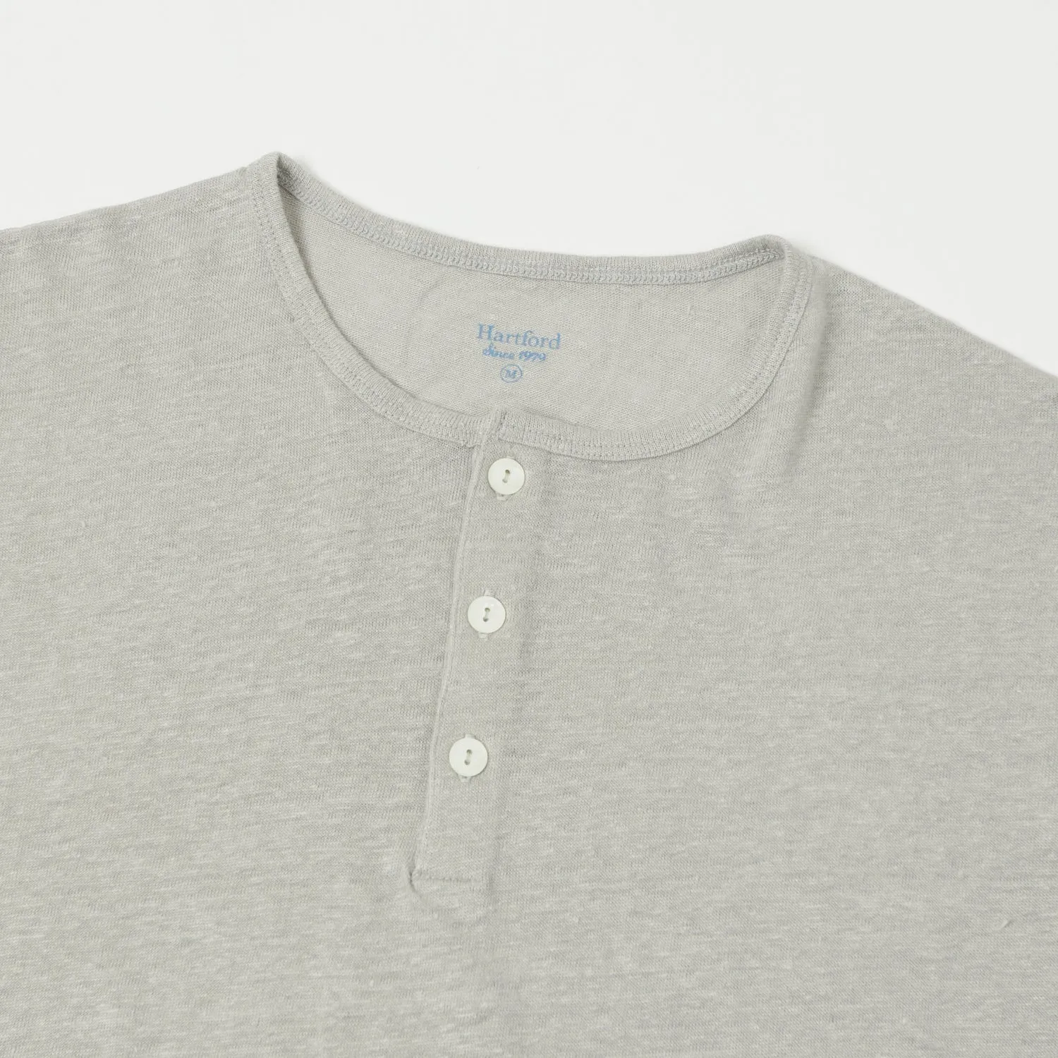 Hartford Linen Henley - Stone sold by Son of a Stag product image thumbnail 2