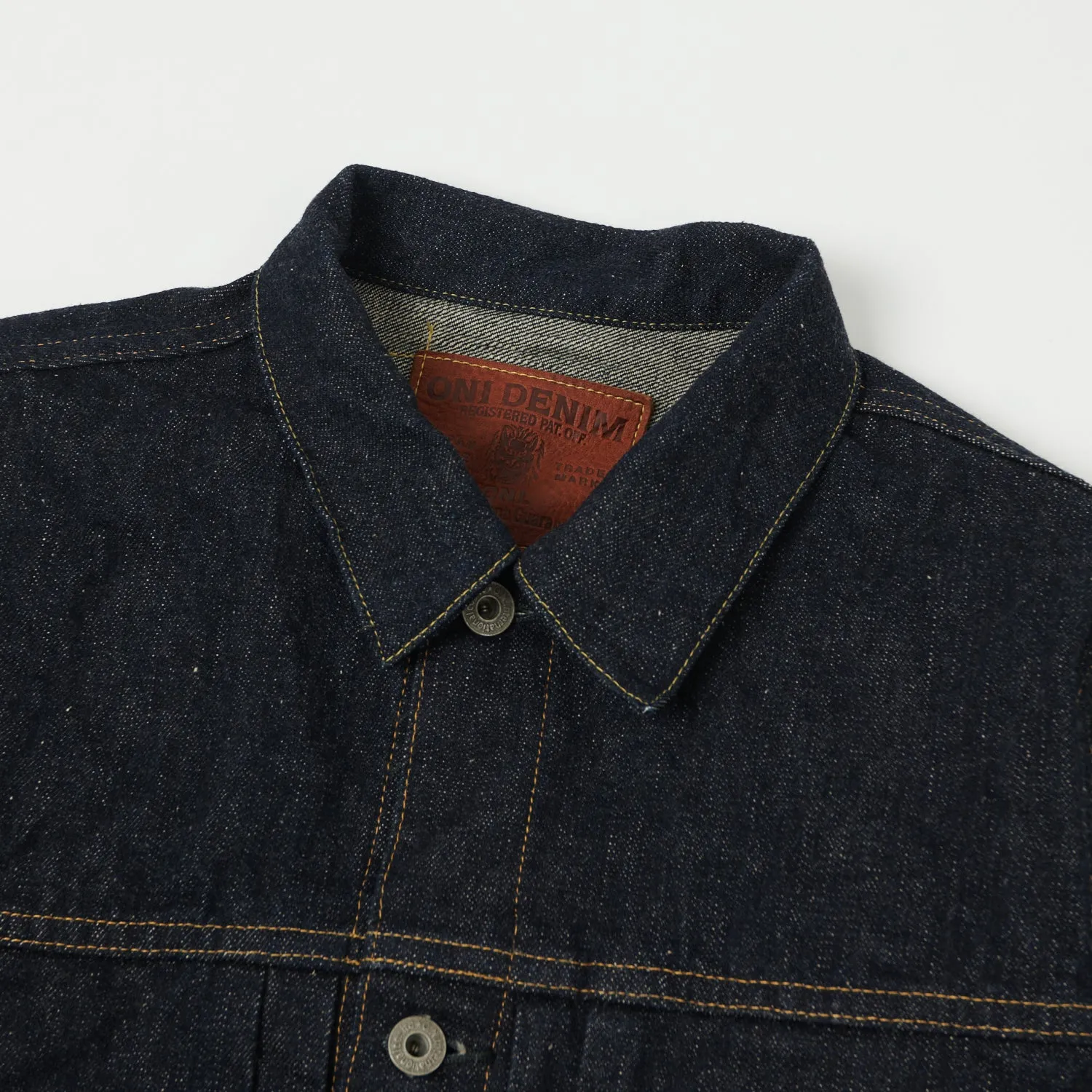ONI Denim 01507-NI 16.5oz Natural Indigo Type-I Denim Jacket - One Wash sold by Son of a Stag product image thumbnail 2