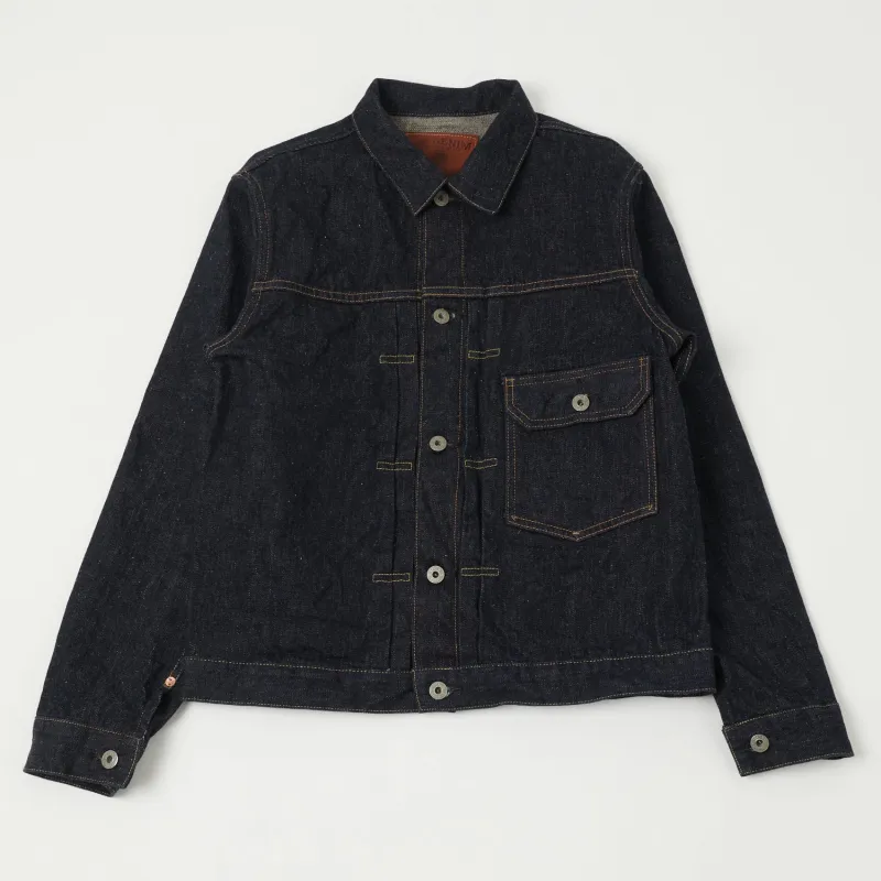 ONI Denim 01507-NI 16.5oz Natural Indigo Type-I Denim Jacket - One Wash sold by Son of a Stag