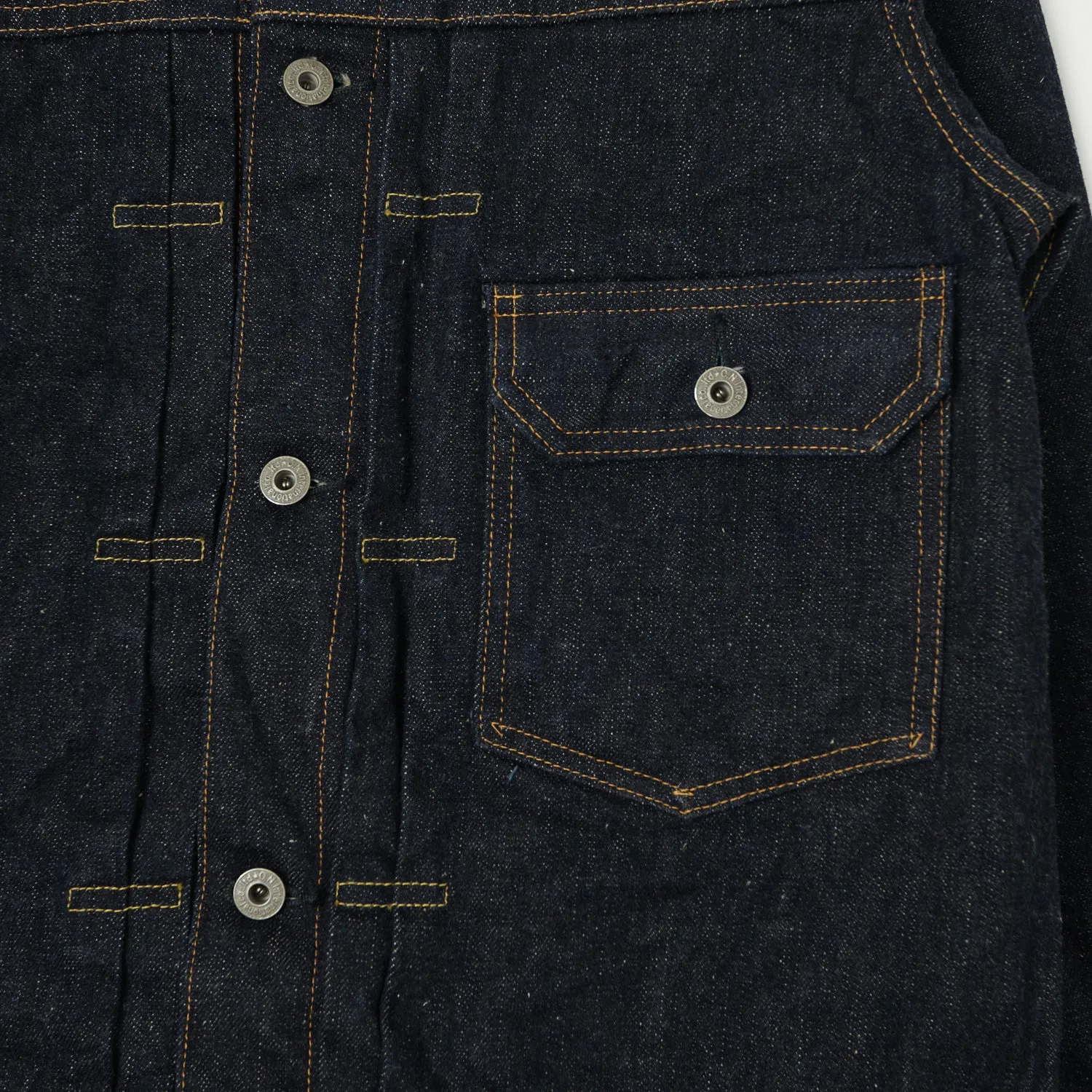 ONI Denim 01507-NI 16.5oz Natural Indigo Type-I Denim Jacket - One Wash sold by Son of a Stag product image thumbnail 4