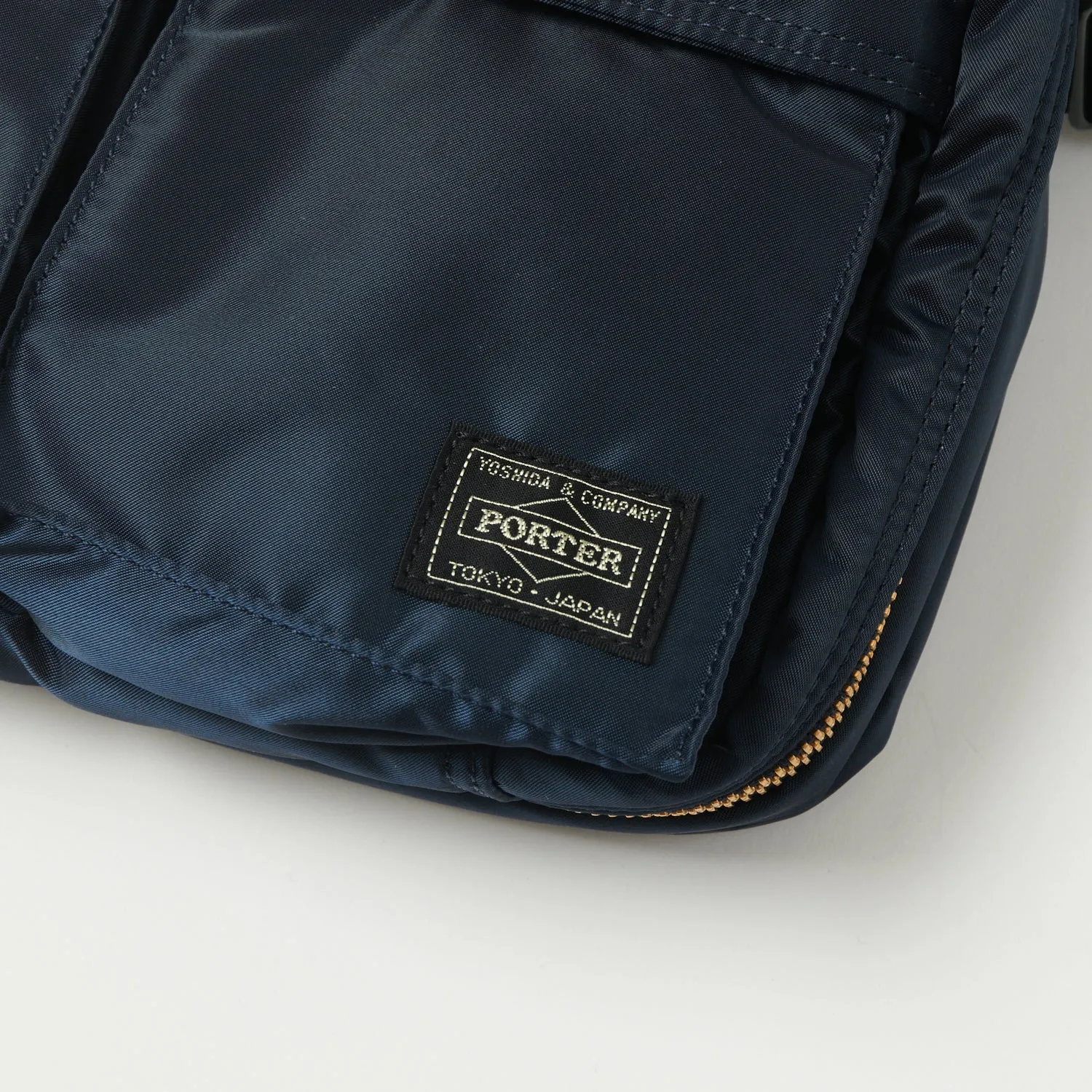 Porter-Yoshida & Co. Small Tanker Shoulder Bag - Iron Blue sold by Son of a Stag product image thumbnail 2