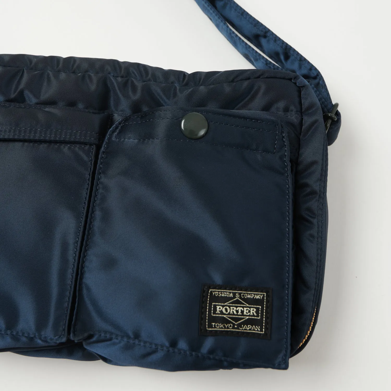 Porter-Yoshida & Co. Small Tanker Shoulder Bag - Iron Blue sold by Son of a Stag product image thumbnail 4