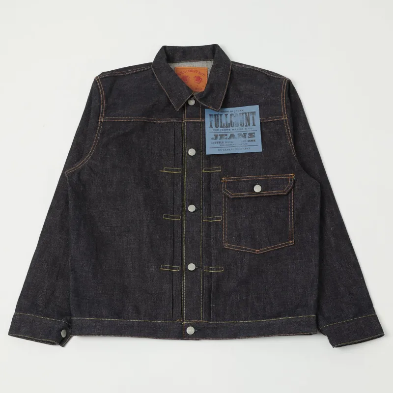 FULLCOUNT 2107XX 15.5oz Type I Denim Jacket - Raw sold by Son of a Stag
