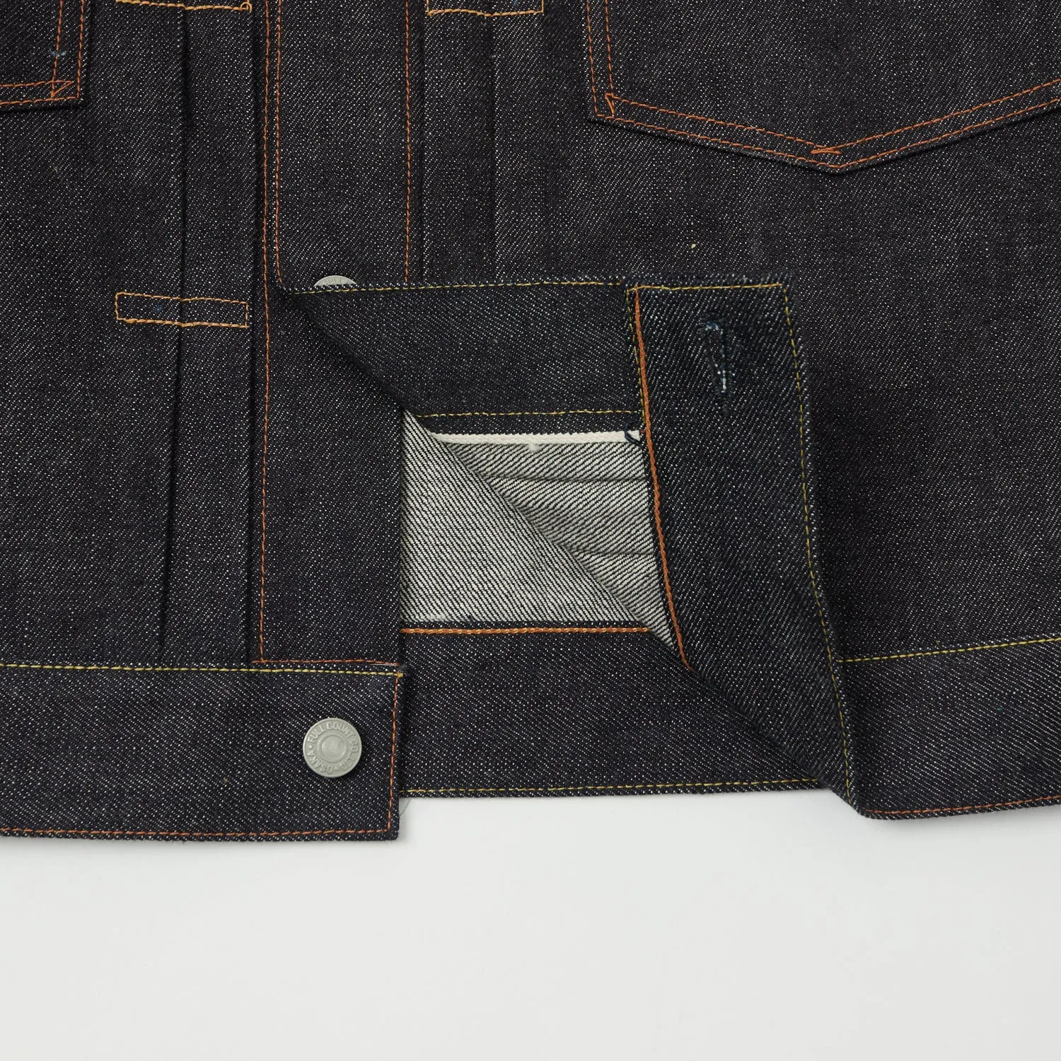 Full Count 2102XX 15.5oz Type II Denim Jacket - Raw sold by Son of a Stag product image thumbnail 3