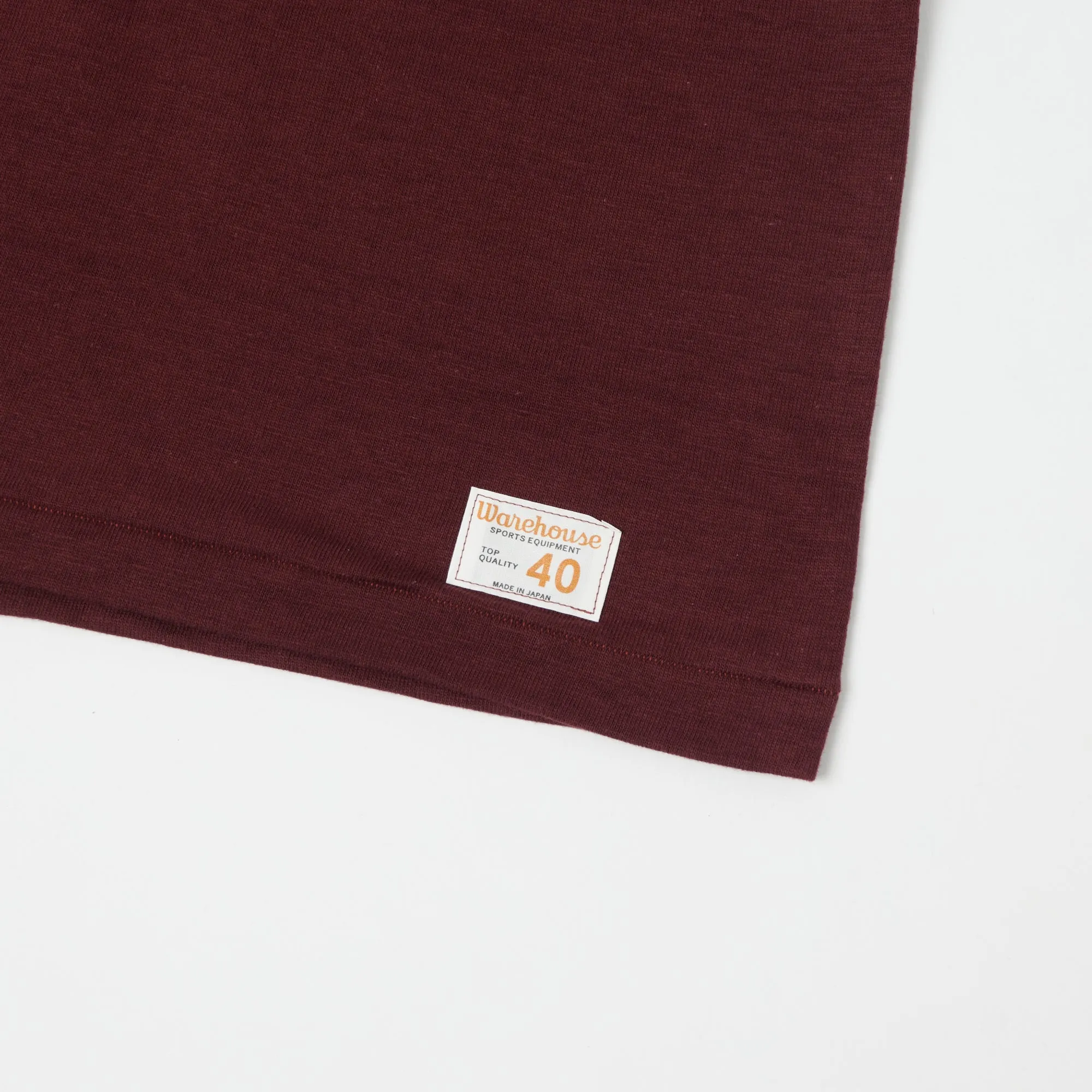 Warehouse & Co 4063 3/4 Sleeve Football T-Shirt - Bordeaux sold by Son of a Stag product image thumbnail 4