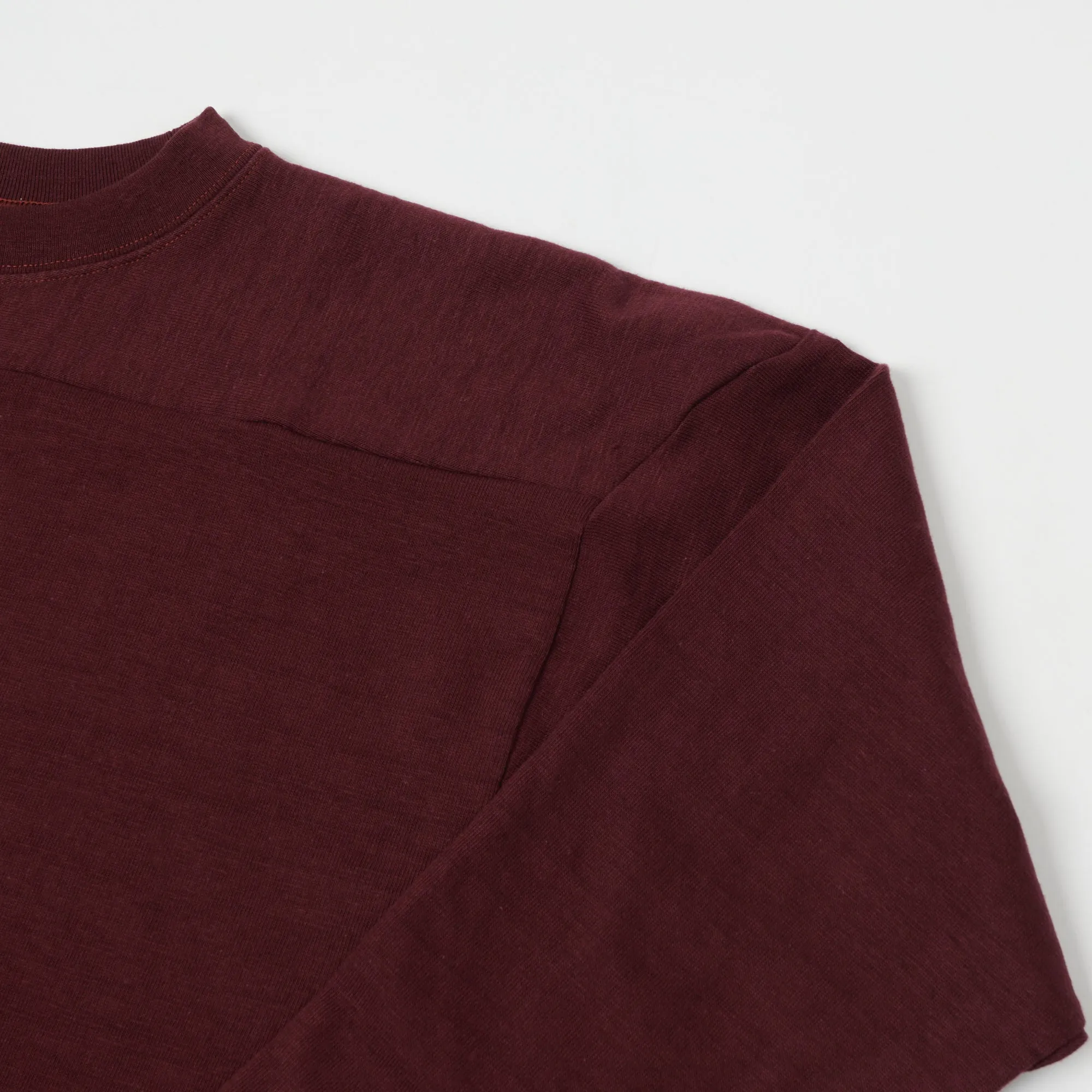 Warehouse & Co 4063 3/4 Sleeve Football T-Shirt - Bordeaux sold by Son of a Stag product image thumbnail 2