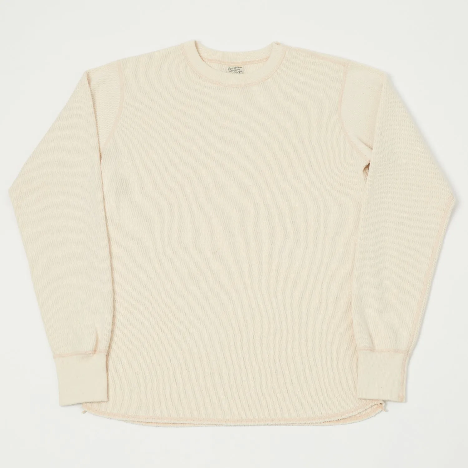 Buzz Rickson's Long Sleeve Thermal T-Shirt - Natural sold by Son of a Stag