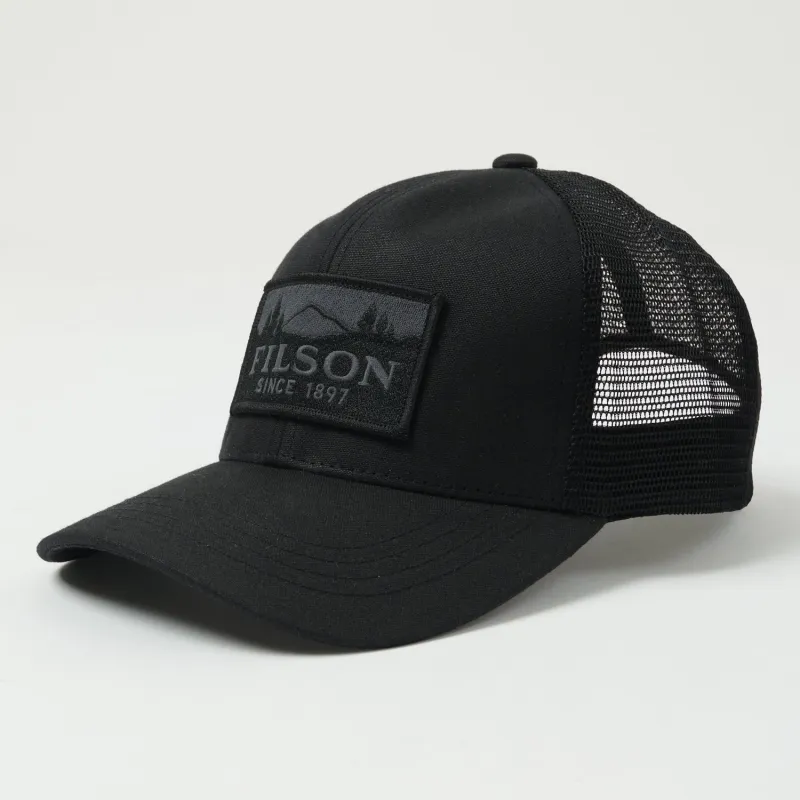Filson Logger Mesh Cap - Black sold by Son of a Stag
