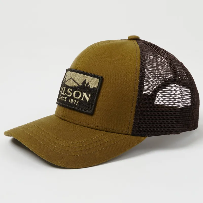 Filson Logger Mesh Cap - Dark Tan sold by Son of a Stag