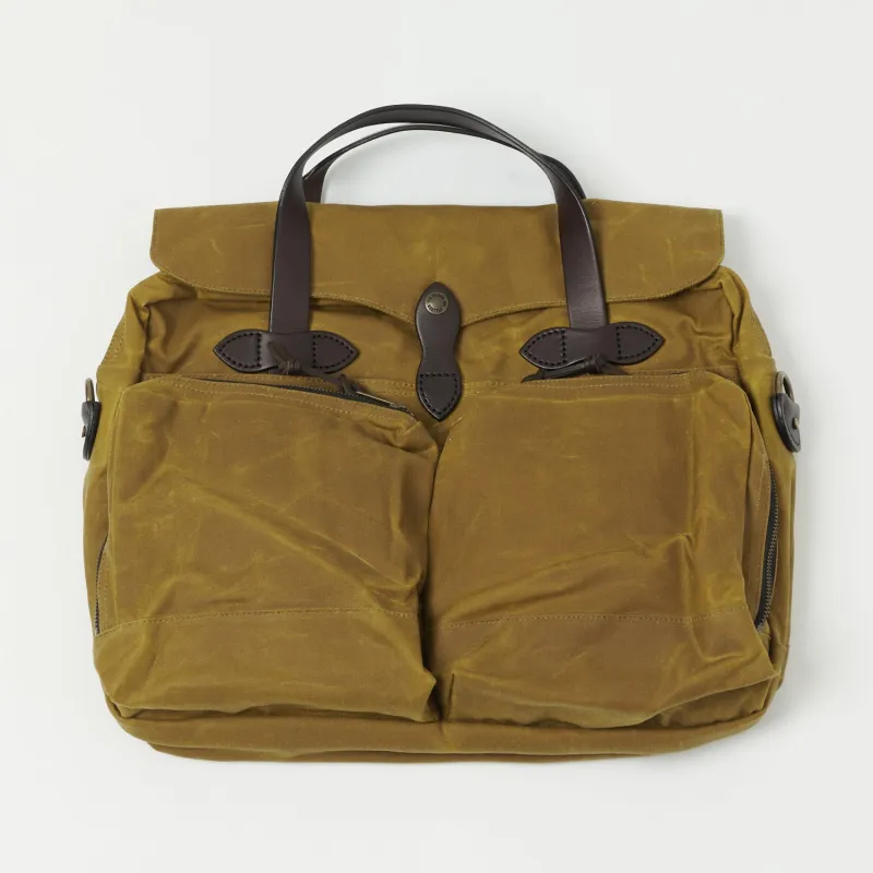 Filson 24-Hour Tin Cloth Briefcase - Dark Tan sold by Son of a Stag