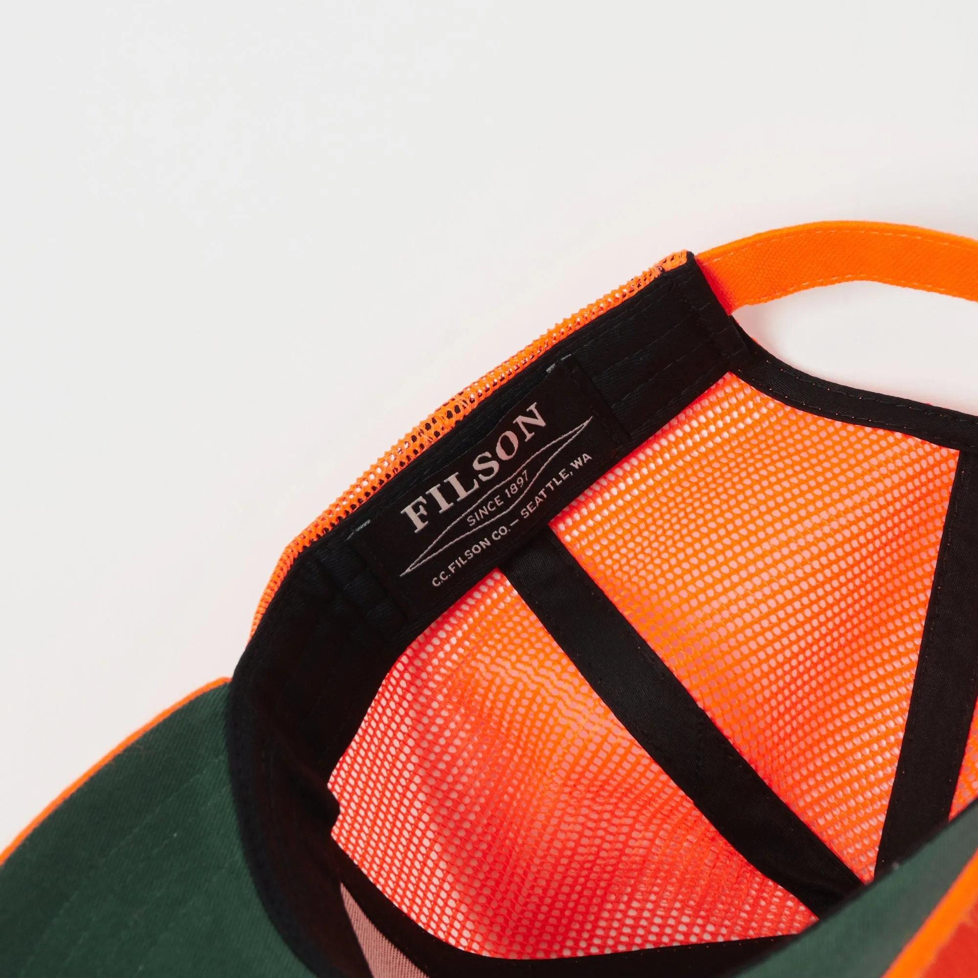 Filson Logger Mesh Cap - Blaze Orange sold by Son of a Stag product image thumbnail 5