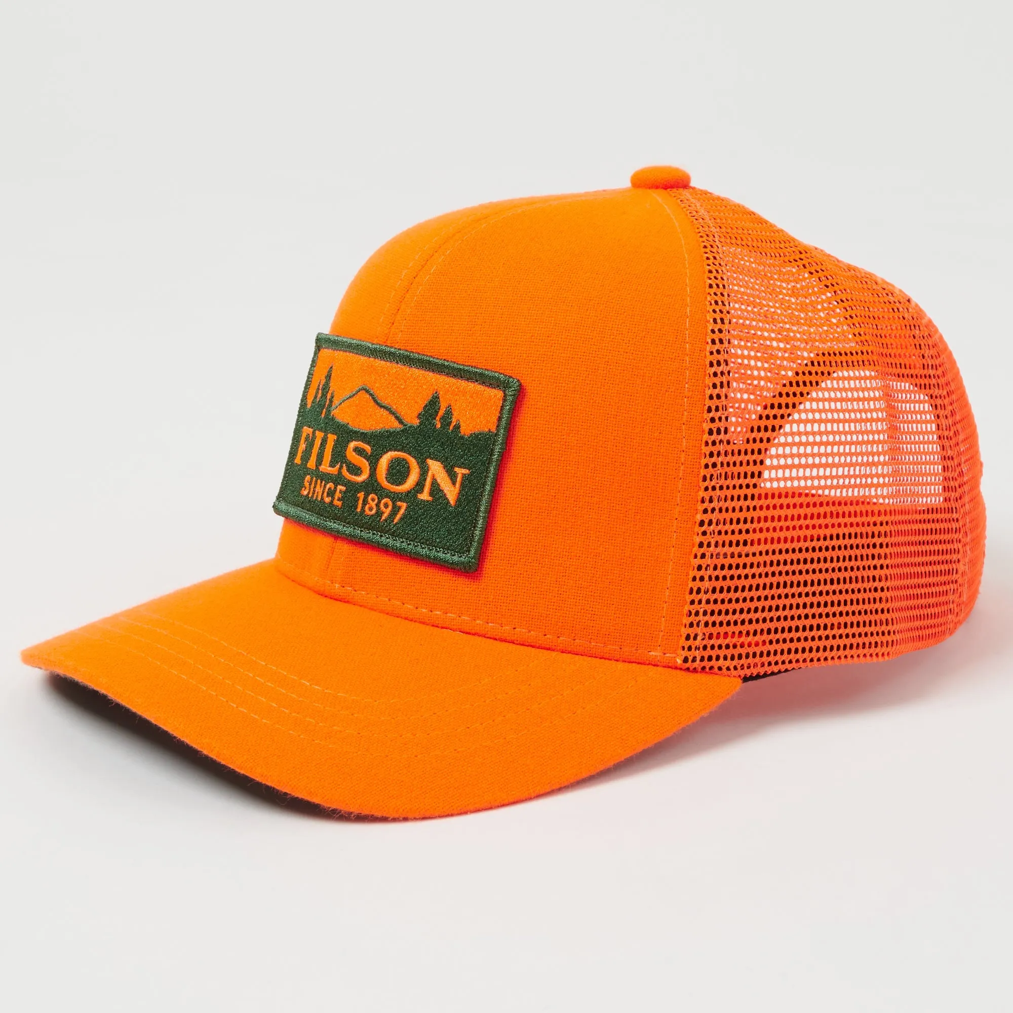 Filson Logger Mesh Cap - Blaze Orange sold by Son of a Stag