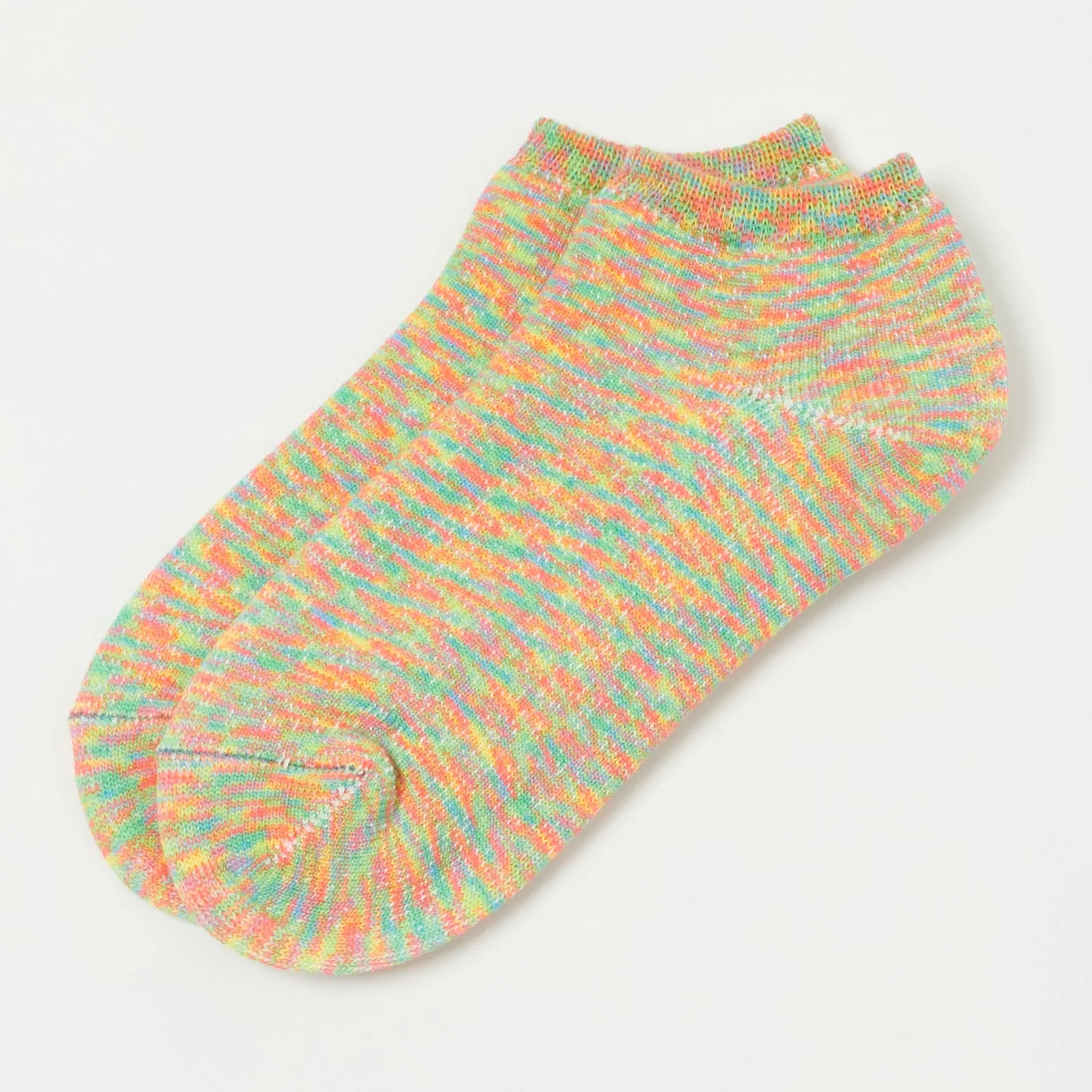 RoToTo Washi Pile Short Sock - Kasuri Prism sold by Son of a Stag