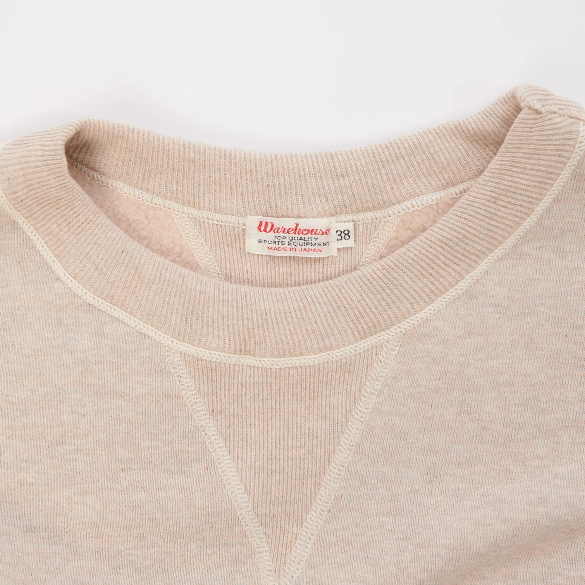 Warehouse & Co 401 Plain Sweatshirt - Oatmeal sold by Son of a Stag product image thumbnail 2