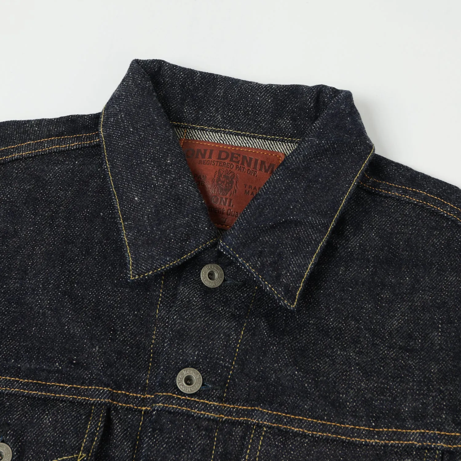 ONI Denim 02527P-DIZR 20oz 'Dark Indigo 'Secret Denim' Type-III Pocket Denim Jacket - One Wash sold by Son of a Stag product image thumbnail 2