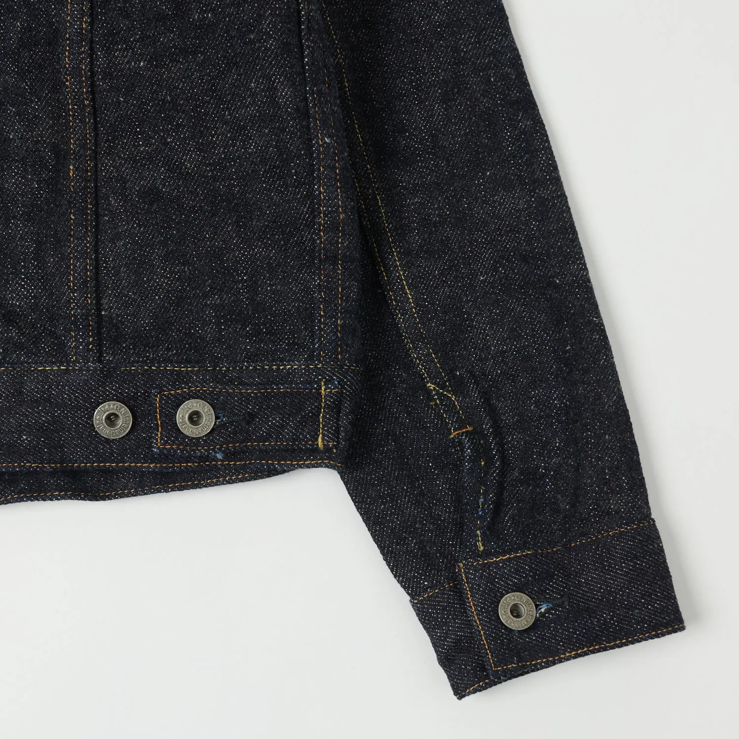 ONI Denim 02527P-DIZR 20oz 'Dark Indigo 'Secret Denim' Type-III Pocket Denim Jacket - One Wash sold by Son of a Stag product image thumbnail 5