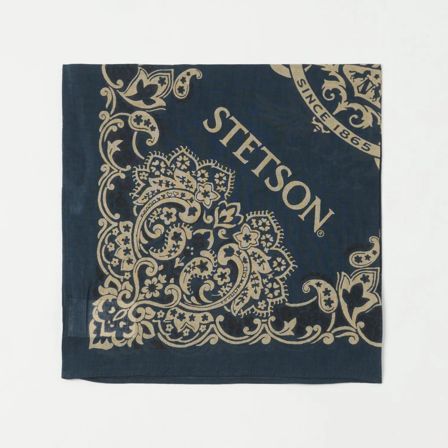 Stetson Cotton Bandana - Navy sold by Son of a Stag