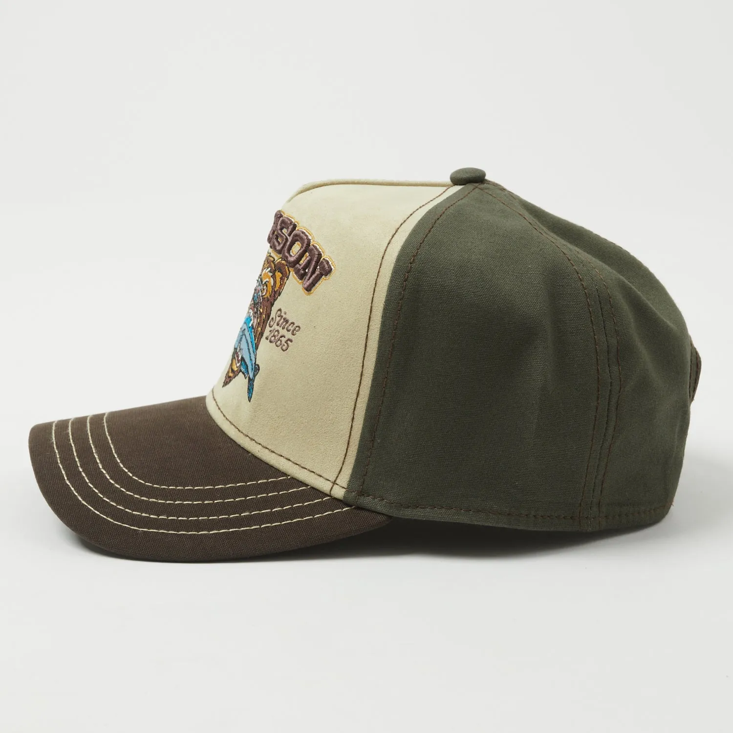 Stetson 'Wild Life' Trucker Cap - Olive/Brown sold by Son of a Stag product image thumbnail 3