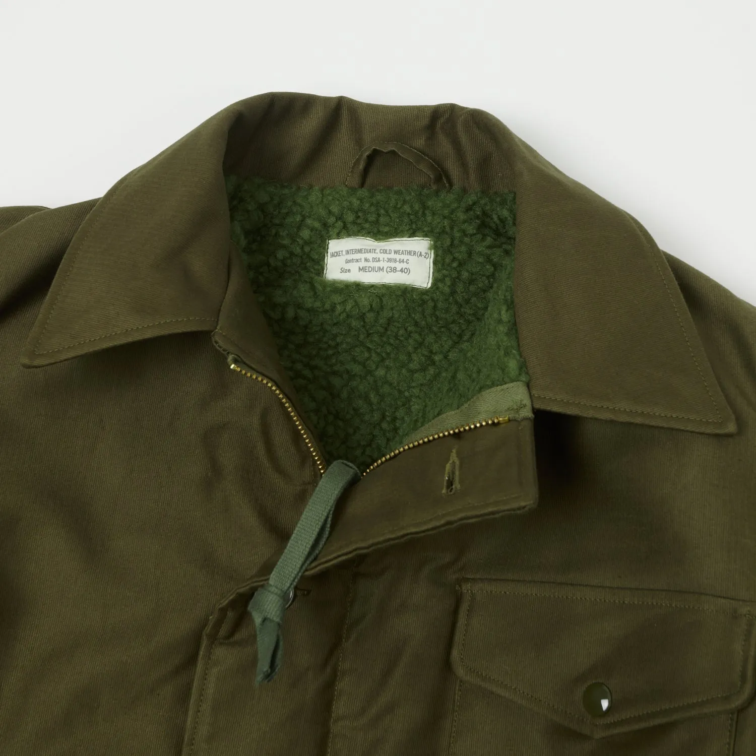 Buzz Rickson's U.S. Navy A-2 Jungle Cloth Deck Jacket - Olive sold by Son of a Stag product image thumbnail 2