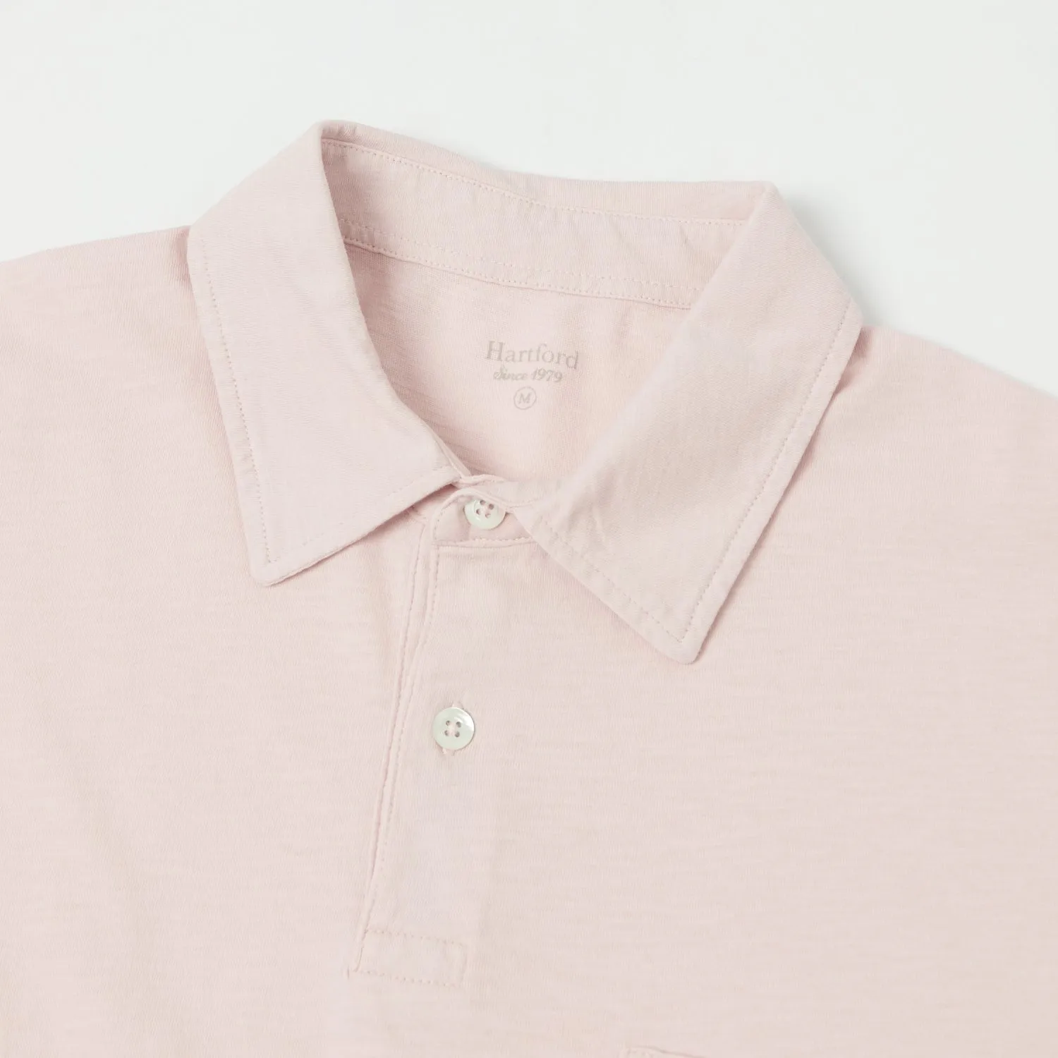 Hartford Slub Jersey Polo Shirt - Faded Pink sold by Son of a Stag product image thumbnail 2