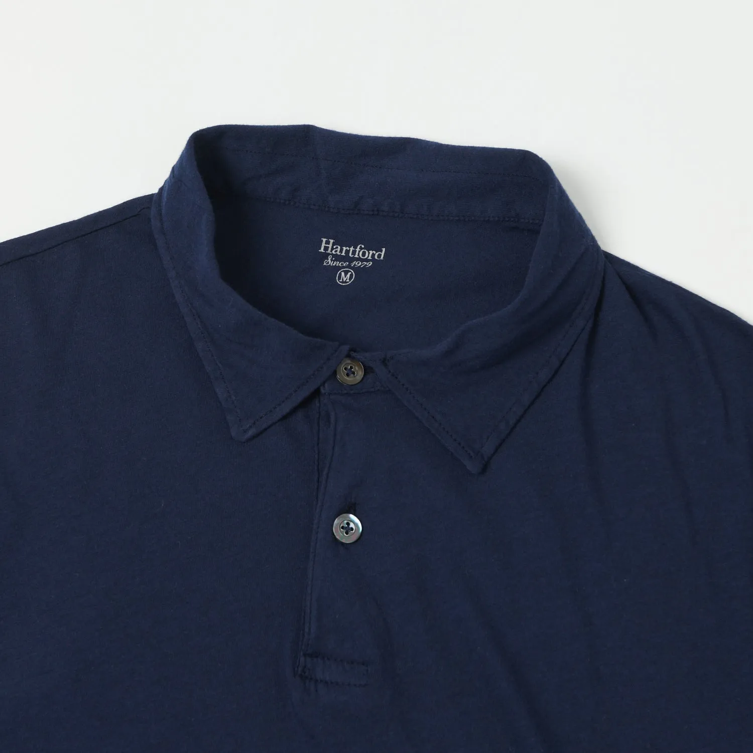 Hartford Lightweight Jersey Polo Shirt - Navy sold by Son of a Stag product image thumbnail 2