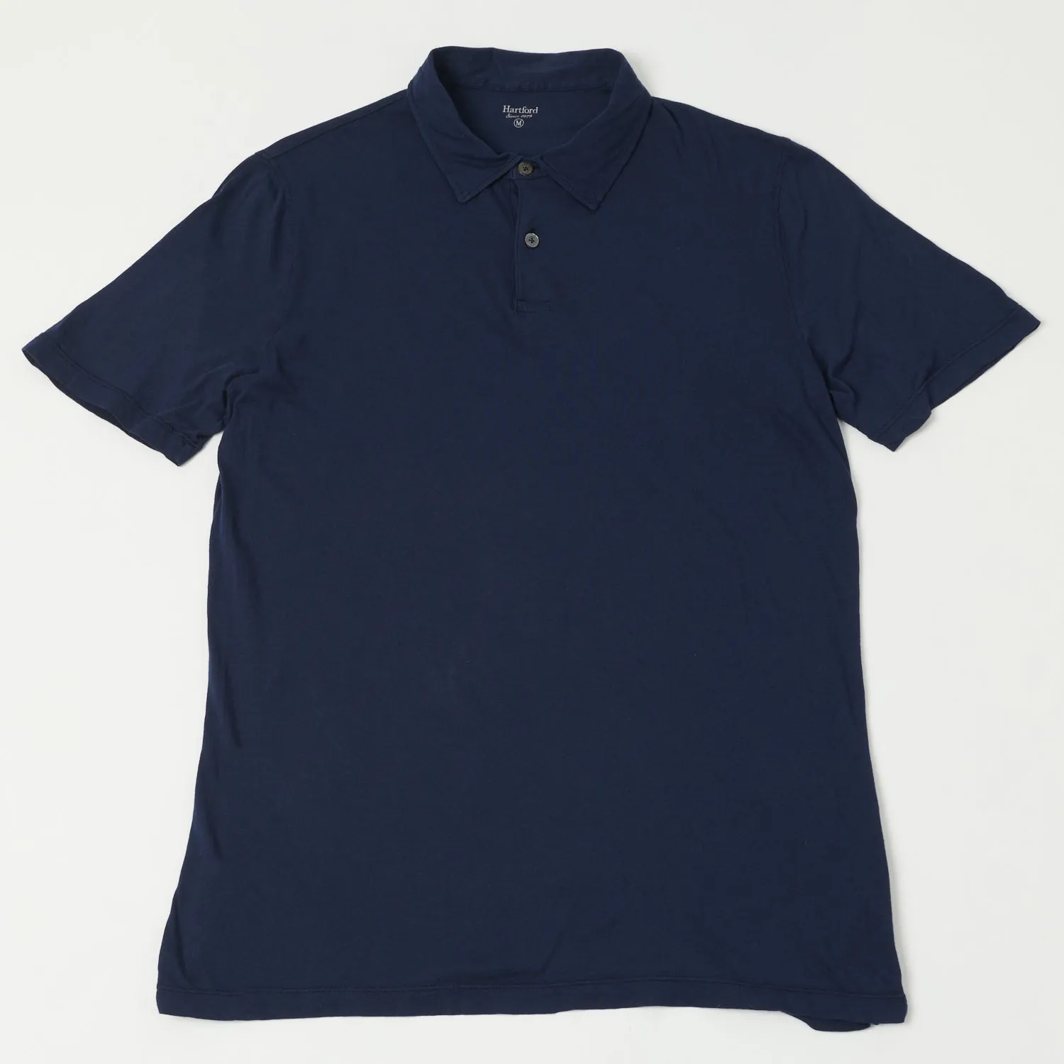Hartford Lightweight Jersey Polo Shirt - Navy sold by Son of a Stag