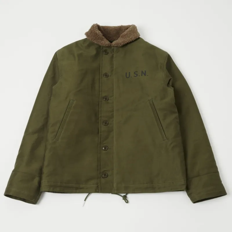 TOYS McCOY U.S. Navy N-1 Deck Jacket - Khaki sold by Son of a Stag