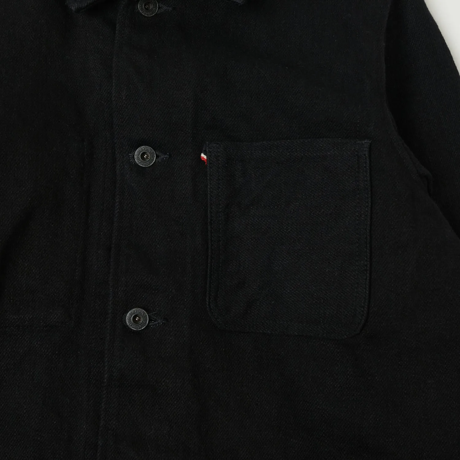 ONI Denim 03502ZR-BKBK 'Secret Denim' Coverall Jacket - Rinsed - Black sold by Son of a Stag product image thumbnail 3