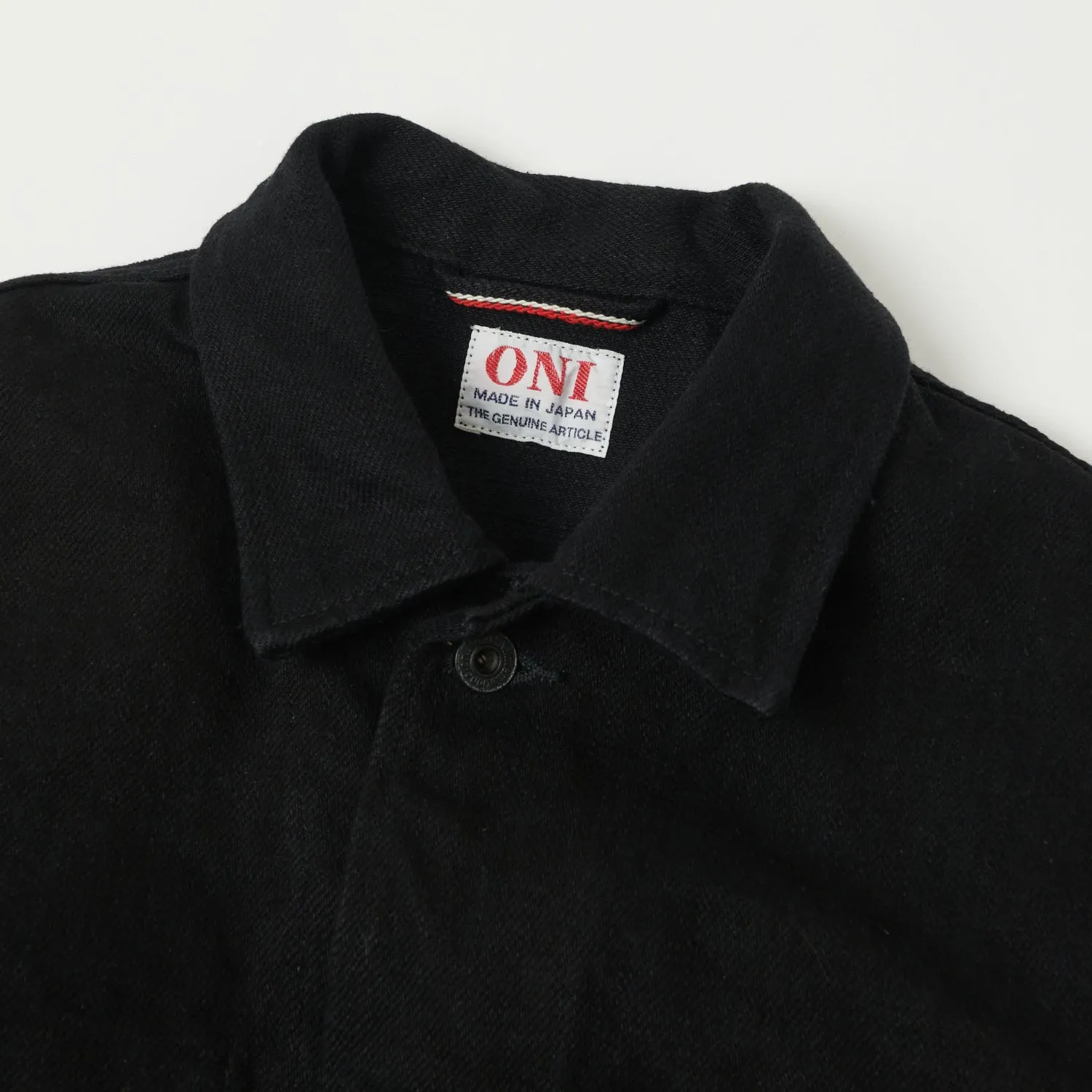 ONI Denim 03502ZR-BKBK 'Secret Denim' Coverall Jacket - Rinsed - Black sold by Son of a Stag product image thumbnail 2