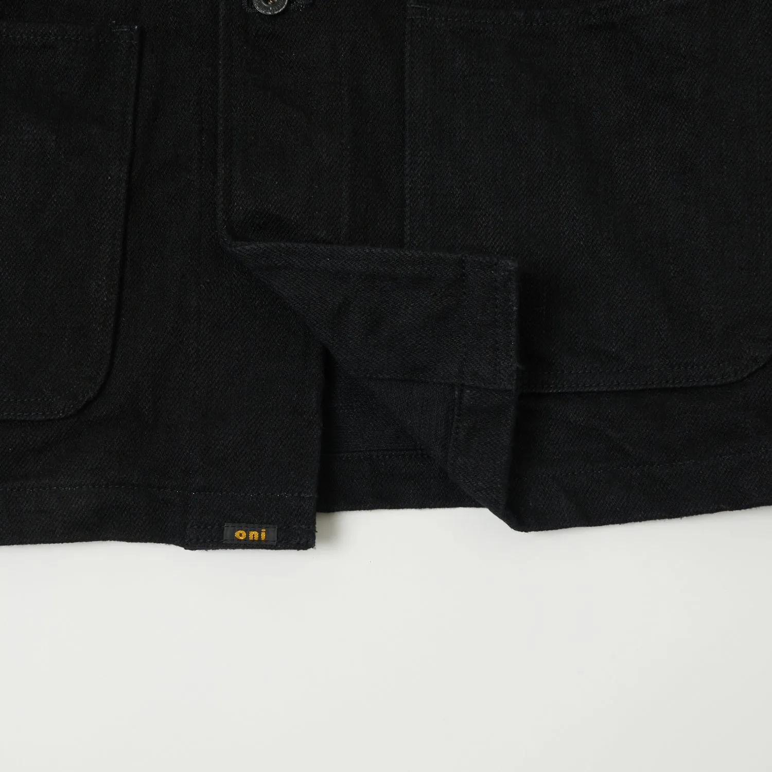 ONI Denim 03502ZR-BKBK 'Secret Denim' Coverall Jacket - Rinsed - Black sold by Son of a Stag product image thumbnail 4