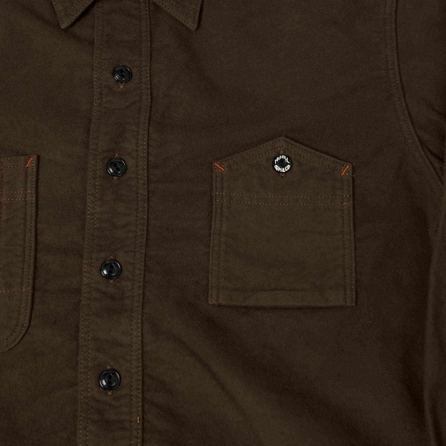 TOYS McCOY 'Oil Digger' Flannel Shirt - Brown sold by Son of a Stag product image thumbnail 3