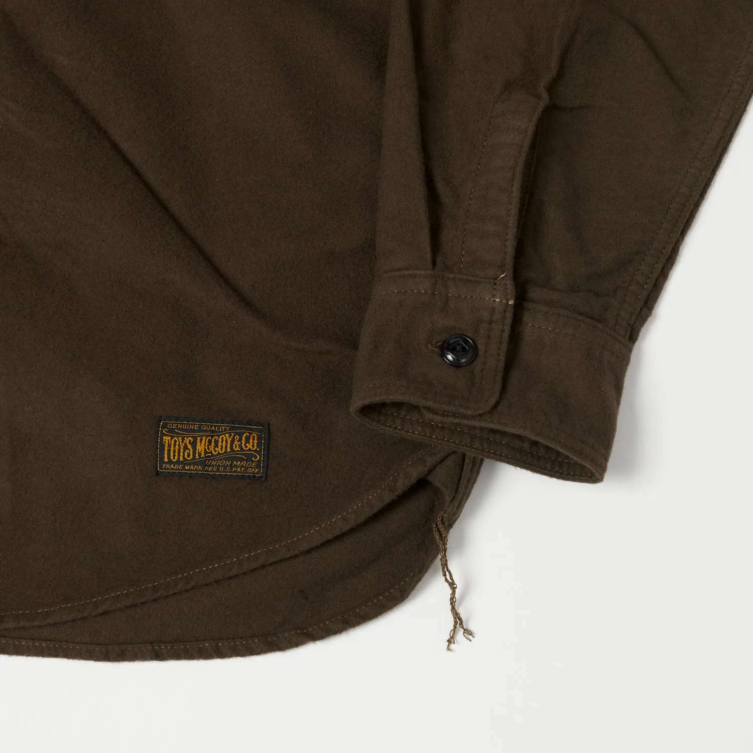 TOYS McCOY 'Oil Digger' Flannel Shirt - Brown sold by Son of a Stag product image thumbnail 5