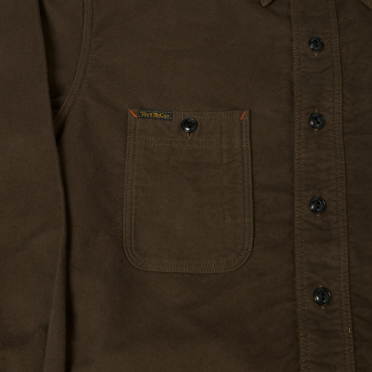 TOYS McCOY 'Oil Digger' Flannel Shirt - Brown sold by Son of a Stag product image thumbnail 4